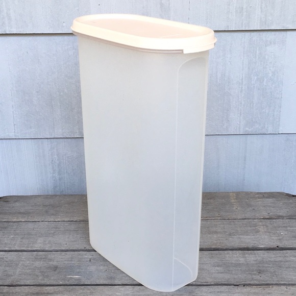 Vintage Tupperware Modular Mates® 12 Cup Oval 5 Container Pink Ivory Rose Seal - Picture 1 of 6